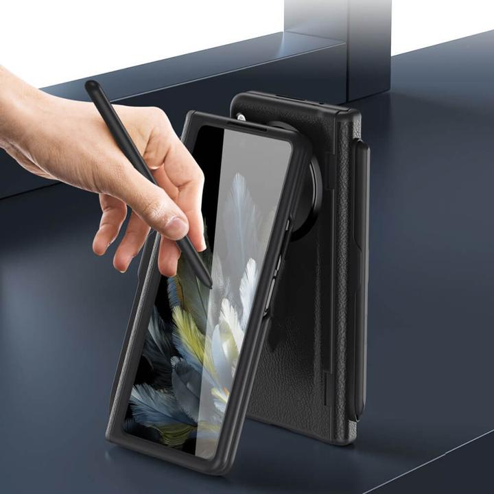 Produktbild Cover-Discount OnePlus Open - 360-Grad Schutzhülle mit Kickstand schwarz (OnePlus Open)