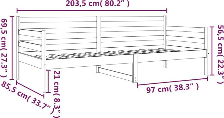 Image du produit vidaXL Tagesbett (80 x 200 cm)