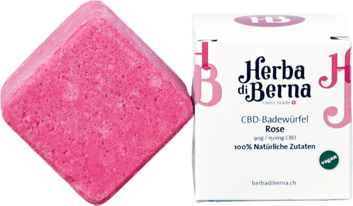 Produktbild Herba di Berna CBD Badekugel Rose (Badekugeln, 135 g)
