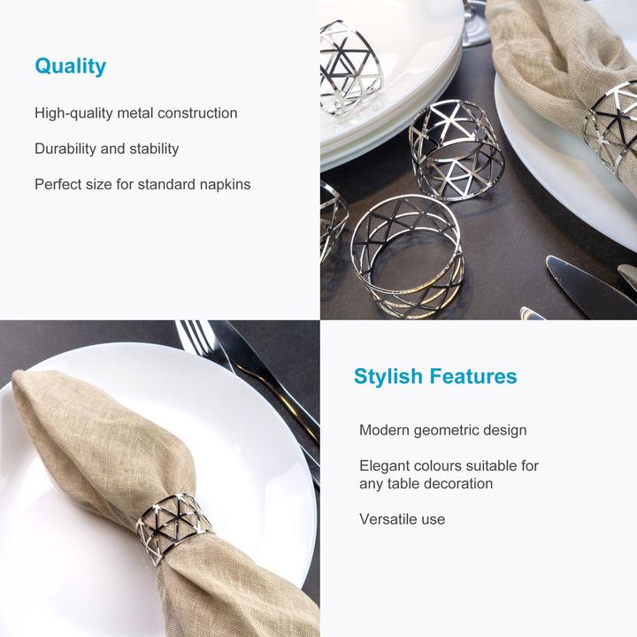 Produktbild Intirilife Serviettenringe Set (6-tlg.) (6 x)