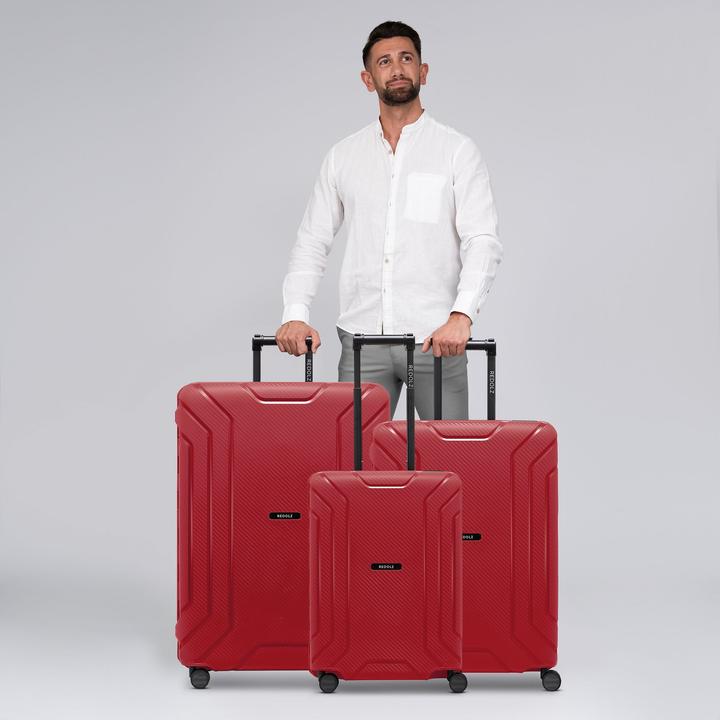 Image du produit Redolz Essentials 15 Set de valises à 4 roulettes 3 pièces avec fermeture à trois points (210 l)