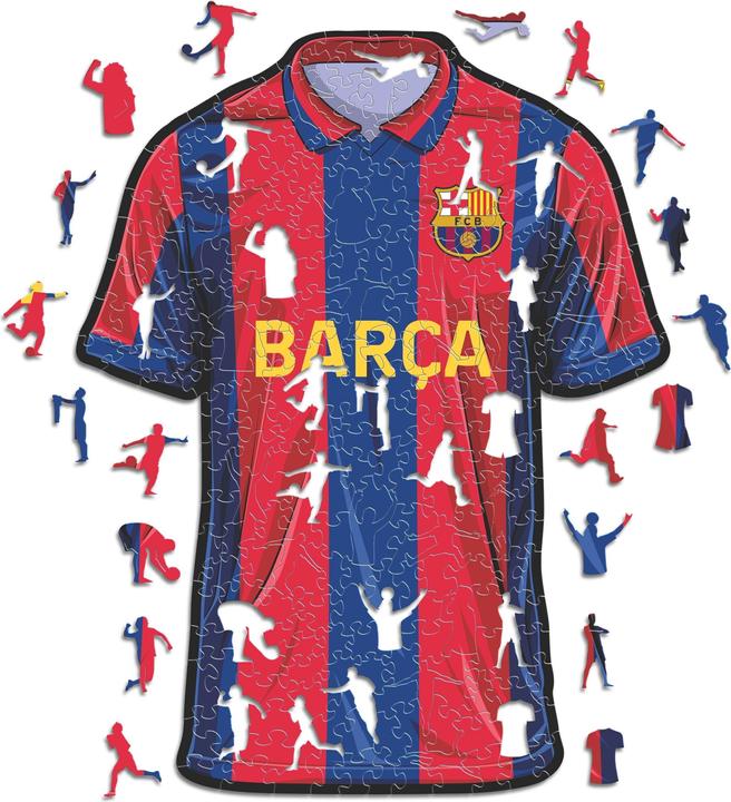 Iconic FC Barcelona - Jersey - Wooden Puzzle Size M (270 pieces) (270 pieces)