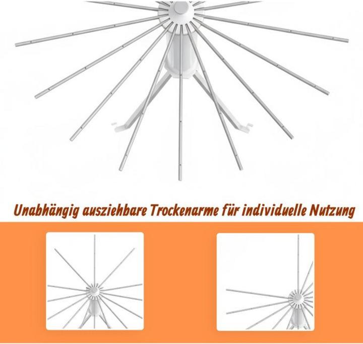 Produktbild Relaxdays Ausziehbarer Wäscheständer Oktopus