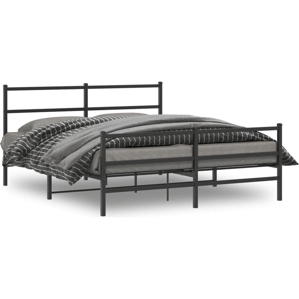 VidaXL, Bett, Bettgestell mit Kopf- und Fussteil (150 x 200 cm)