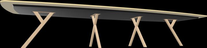 Image du produit Dietiker Table de réunion Felber T14 Boatform (4300 x 1450 x 720 mm)
