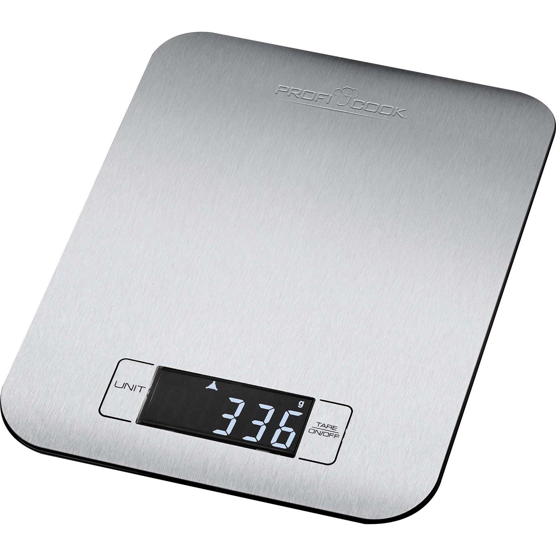 Proficook Kw 1061, Küchenwaage, Schwarz, Silber