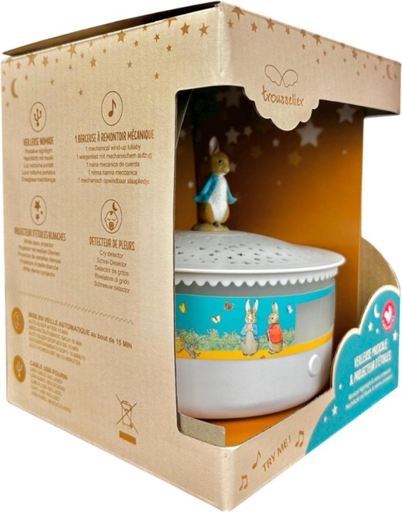 Actual product image Trousselier Music night light & starry sky, Peter Hase