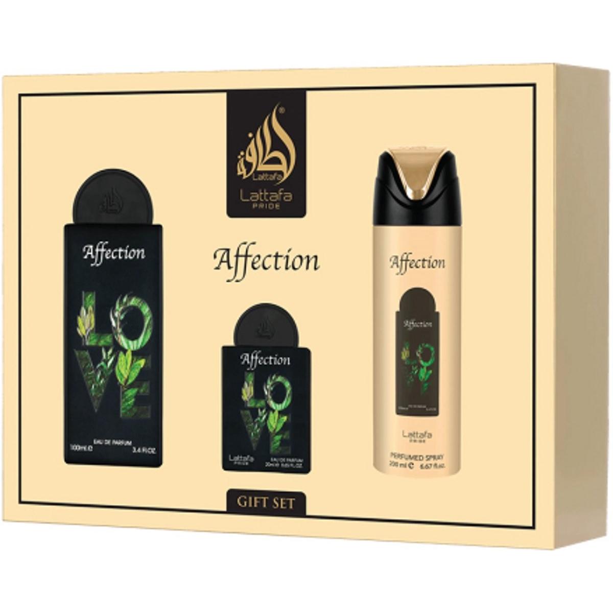 Lattafa Perfumes Lattafa Pride Affection Eau De Parfum 100 Ml Eau De Parfum 20 Ml Deodorant 200 Ml (Parfum Set) (62018475)