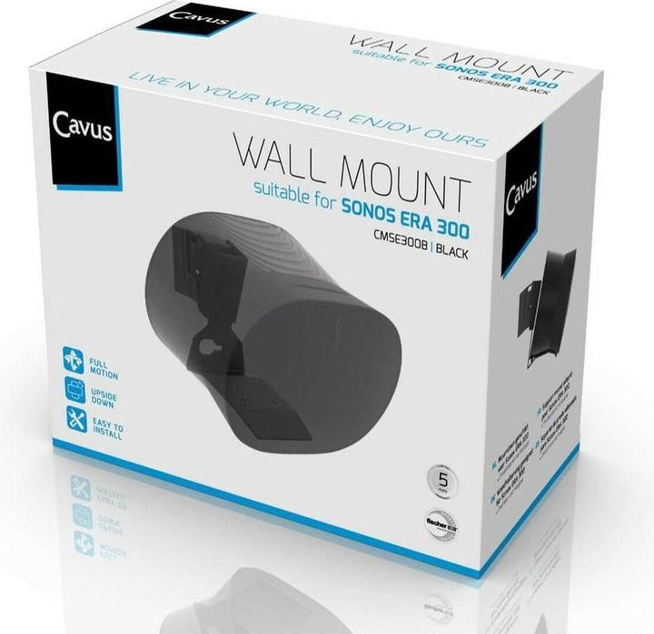 Actual product image Cavus Wall bracket for Sonos Era 300 (1 pcs., Wall installation, Rotatable, Tiltable)
