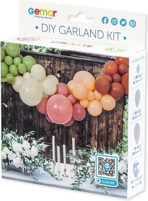 Produktbild Gemar Ballon-Girlanden-Set, Do It Yourself, Naturfarben (65x)