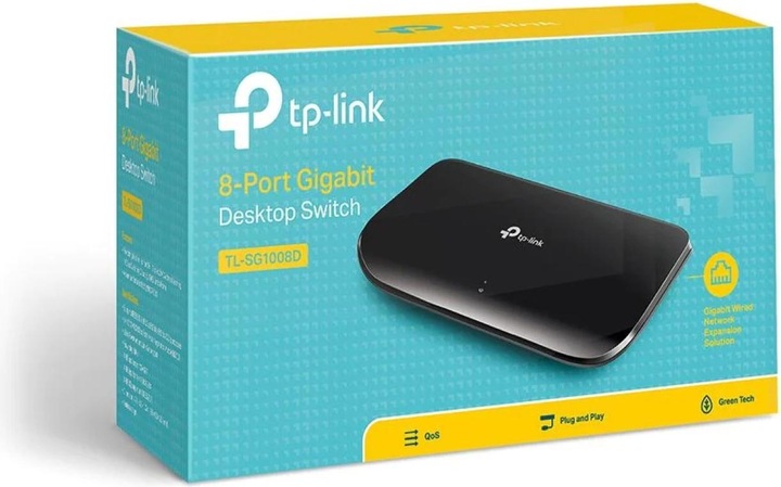 Actual product image TP-Link Tl-Sg1008d (8 Ports)