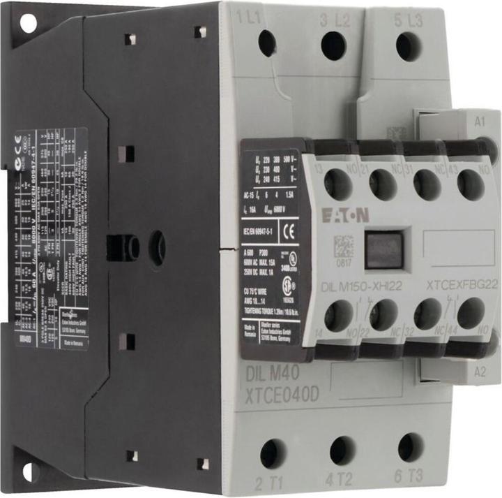 Produktbild Eaton Electric GmbH Leistungsschütz 18.5kW/400V AC DILM40-22 230V50H