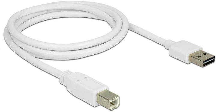 Produktbild Delock USB2.0-Kabel Easy A-B: 1m, weiss (1 m, USB 2.0)