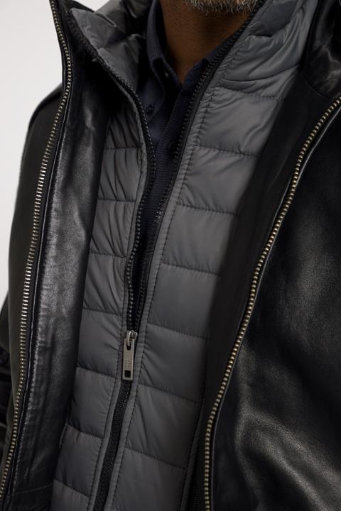 Produktbild JP1880 Lederjacke, Leder, Lammnappa, Stepp-Einsatz herausnehmbar, Zipper (4XL)