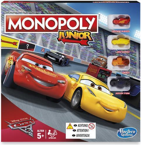 Produktbild Hasbro Monopoly Junior Cars 3 (Deutsch)