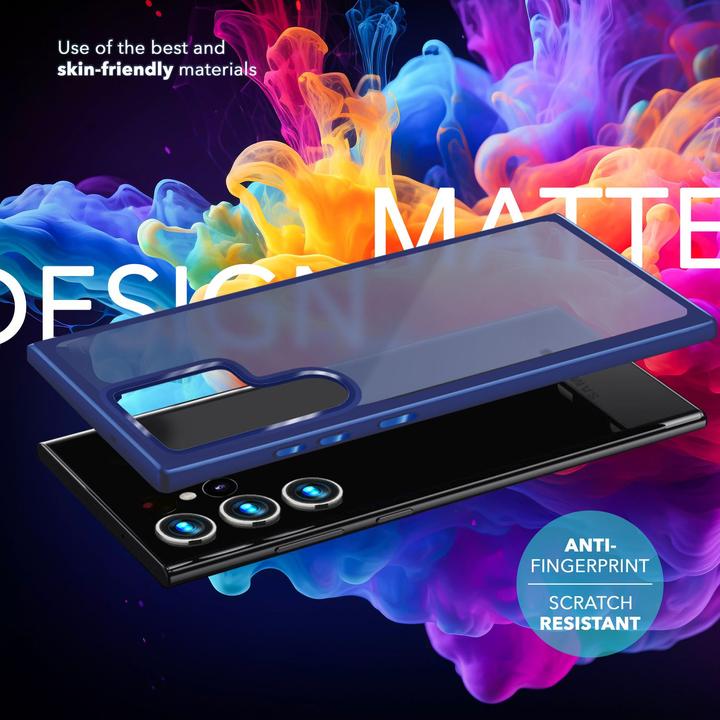 Actual product image Nalia Semi-transparent hybrid cover with protective frame (Samsung Galaxy S24 Ultra)