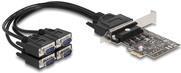 Productafbeelding Delock PCI Express kaart naar 4 x seriële RS-232 (0.02 m)