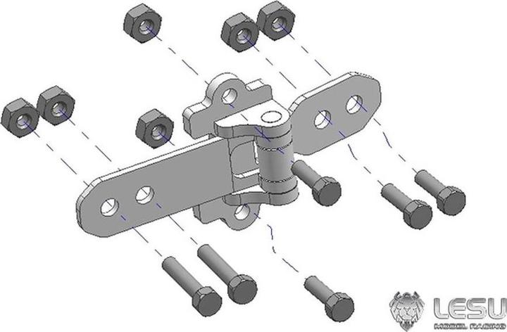 Actual product image Thicon Models 50395 Door hinge 1 pc.