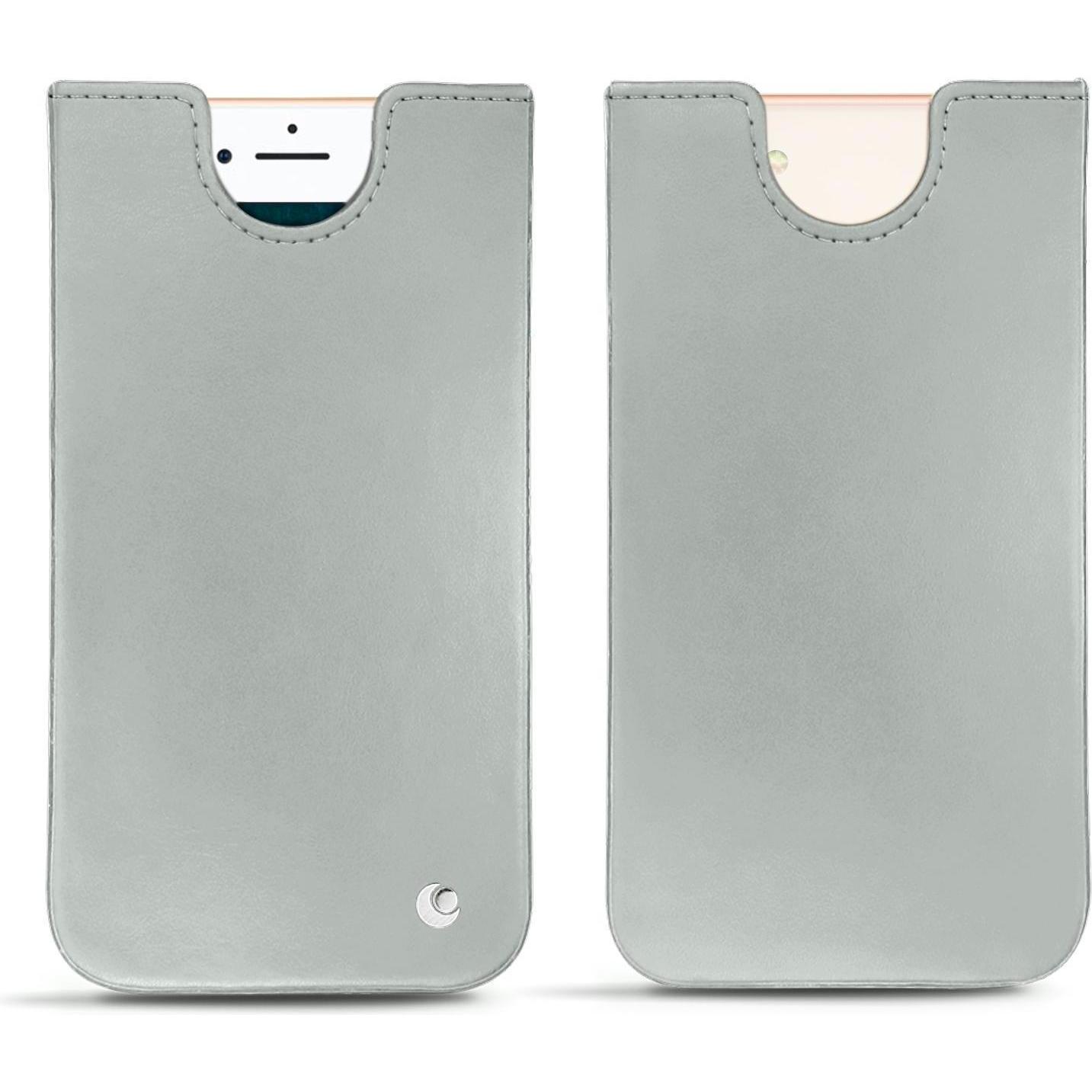 Noreve Lederschutzhülle (Apple iPhone 7), Smartphone Hülle, Grau