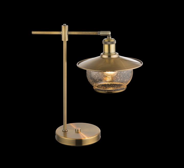 Actual product image Globo NEVIS table lamp, bronze-coloured metal, glass, 69030T (E27)
