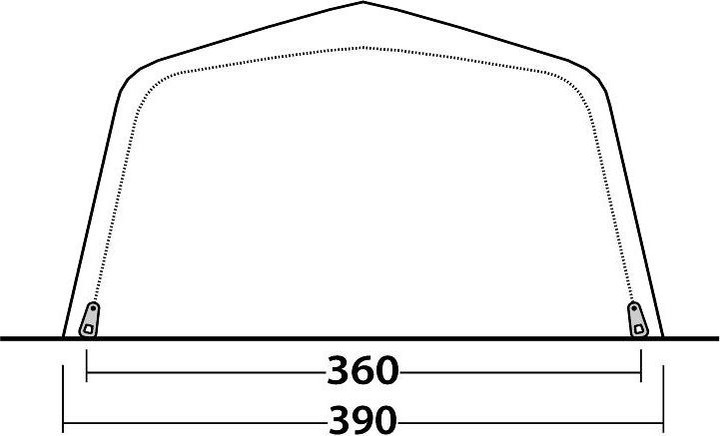 Actual product image Outwell Roseville 6SA (Tunnel tent, 34.50 kg, 6 persons)