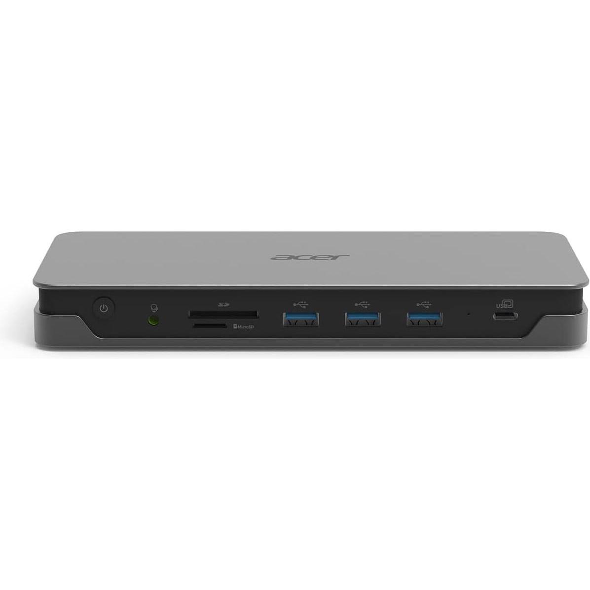 Acer USB-C-Dockingstation mit HDMI, DisplayPort, USB 3.1, LAN, SD-Kartenleser und Audioanschluss (US