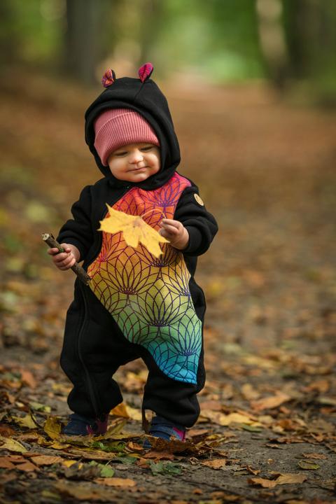 Produktbild Lennylamb Bear Romper - Rainbow Lotus (104)