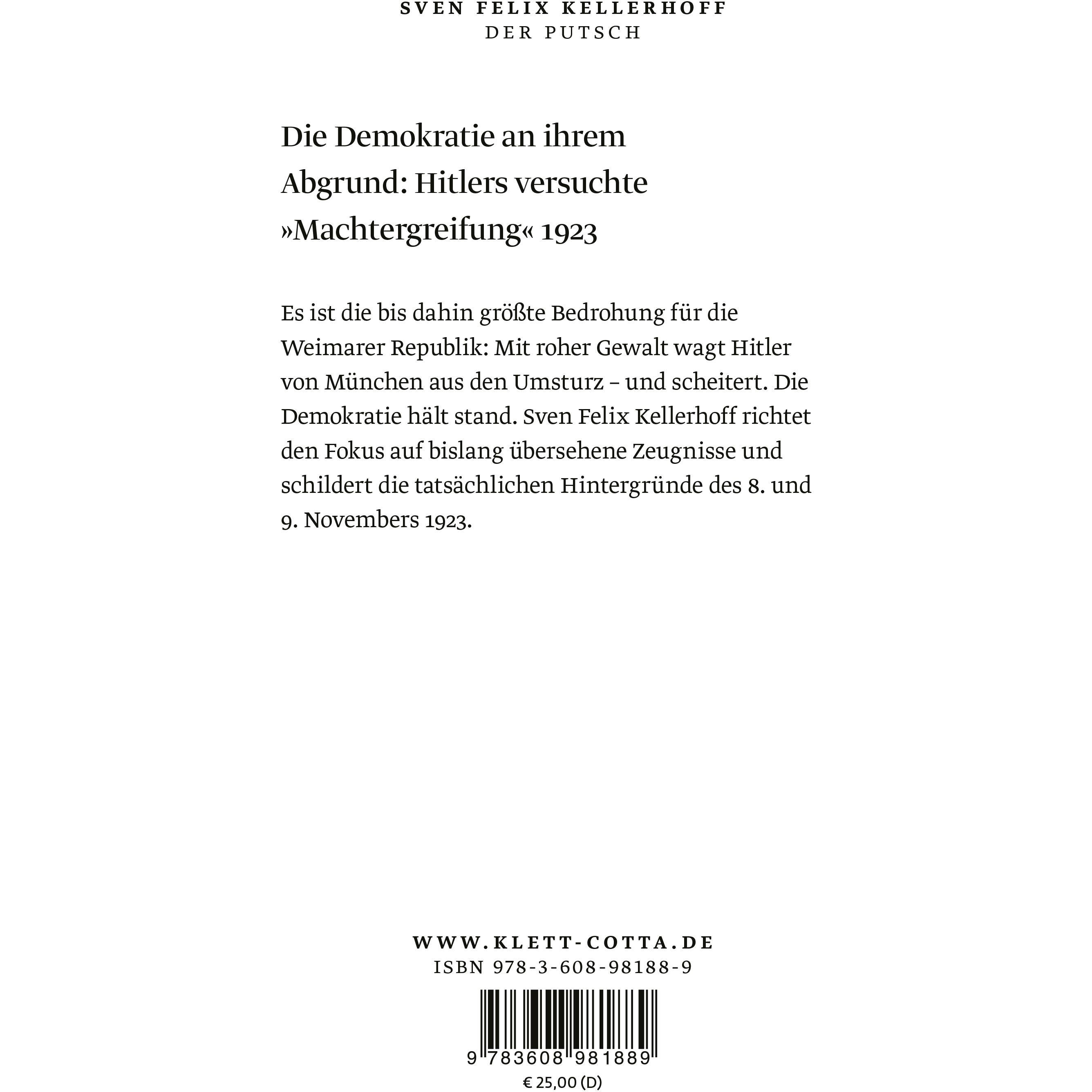 Thumbnail - Der Putsch, Sachbücher von Sven Felix Kellerhoff
