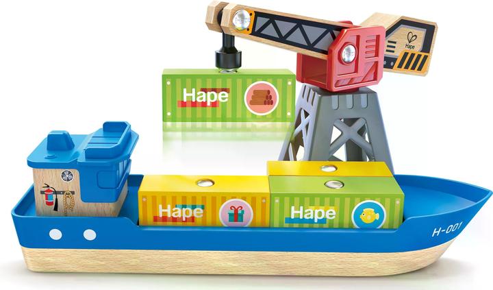 Produktbild Hape Cargo Ship + Crane