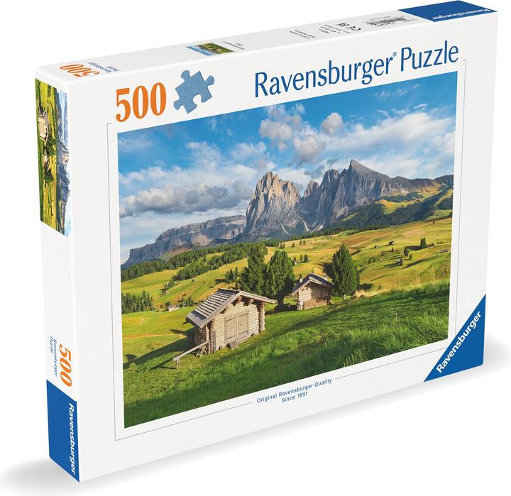 Produktbild Ravensburger Adult puzzle 500 Teile - Dolomitenidyll of Siusi (500 Teile)