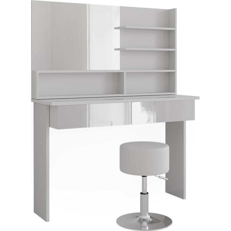 Vicco, Schminktisch, Azur mit Hocker