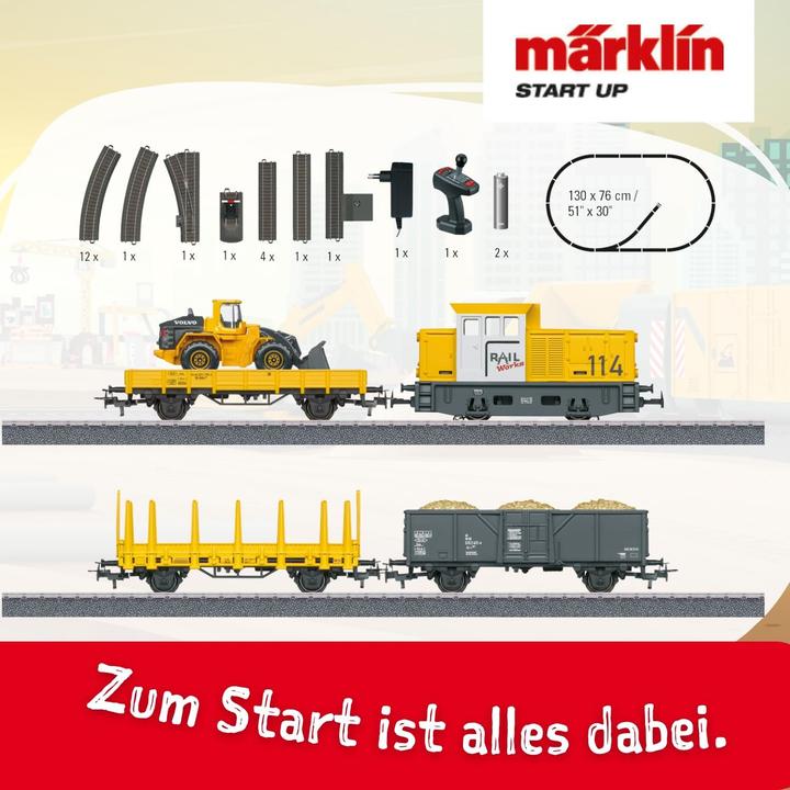Actual product image Märklin 29188 - Construction site starter pack (Track H0)