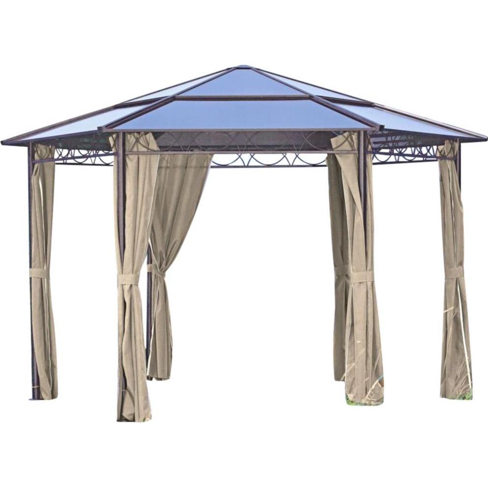 Garden Pleasure, Pavillon, Gartenpavillon Salmon 6-eckig (346 cm, 346 cm)