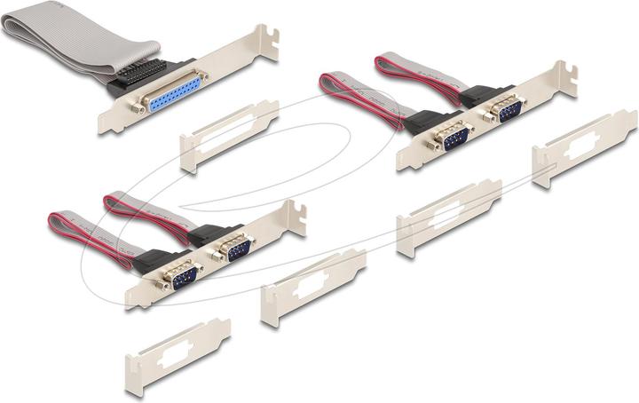 Actual product image Delock Mini PCIe I/O PCIe full size 4 x Serial RS-232, 1 x