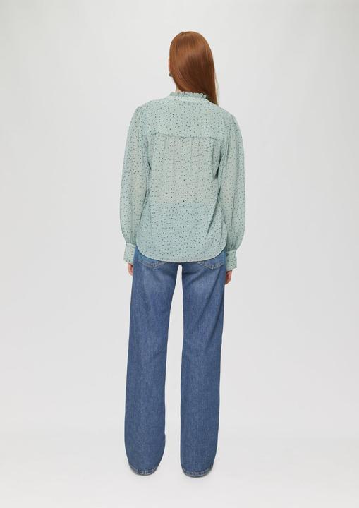 Image du produit S.Oliver Bluse Strukturierte Chiffonbluse mit Punktemuster (42)