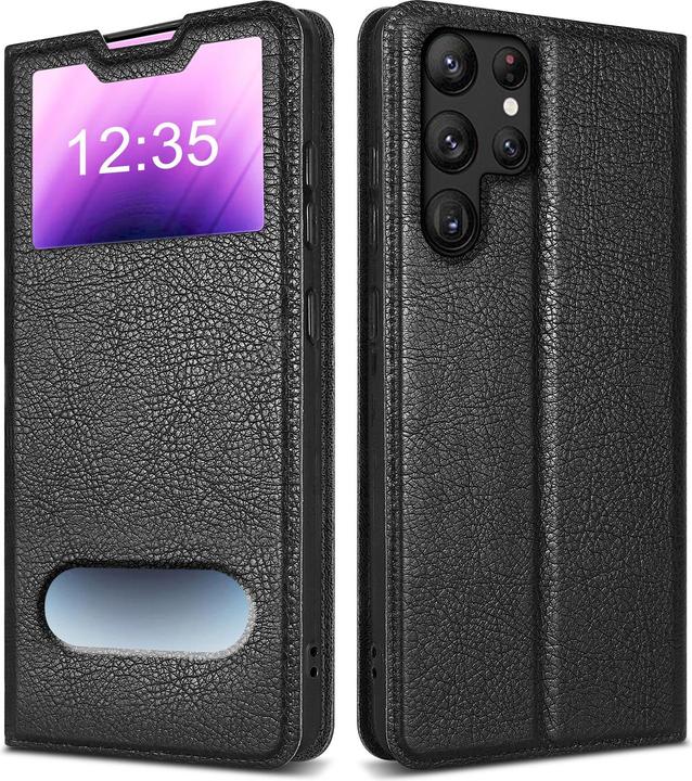 Actual product image Cadorabo Case Book View Doppelfenster (Samsung Galaxy S22 Ultra)