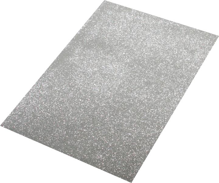 Produktbild Rayher Moosgummi Platte Glitter, silber