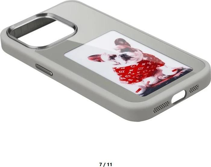 Actual product image PhoneLook Coque E-Ink Display DIY avec technologie NFC pour photo personnalisée (Apple iPhone 15 Pro)