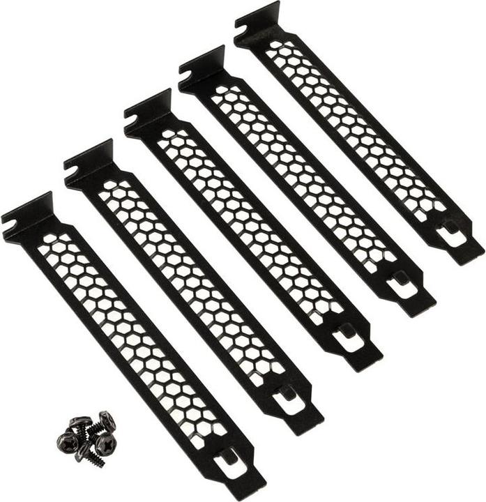 Kolink PCI slot covers - 5 pieces, black