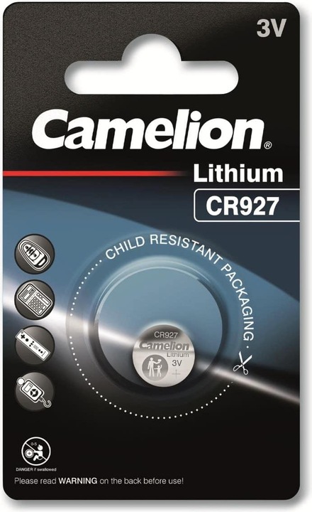 Actual product image Camelion Battery Lithium CR927 ( 1 pc ) (1 pcs., Device specific, 30 mAh)