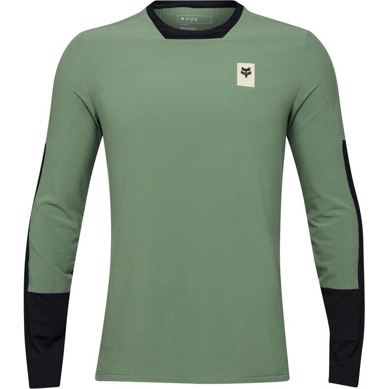 Fox, Herren, Velotrikot, Jersey 24 Defend Thermal Moss (XXL), Grün, XXL