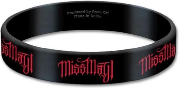 Image du produit Miss May I Bracelet en silicone avec logo (Matériau 100% synthétique)
