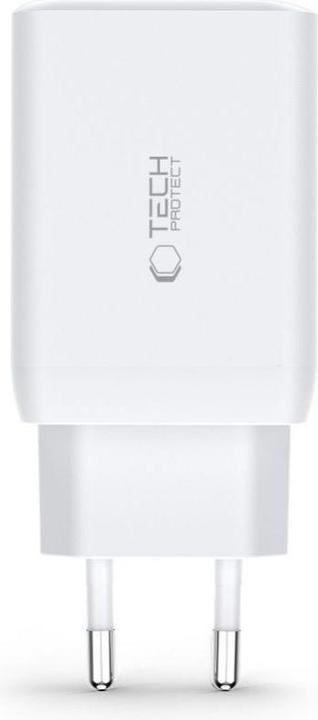 Actual product image Tech-Protect C65W network charger 2x USB-C PD 65W / USB-A QC 3.0 - black (65 W)