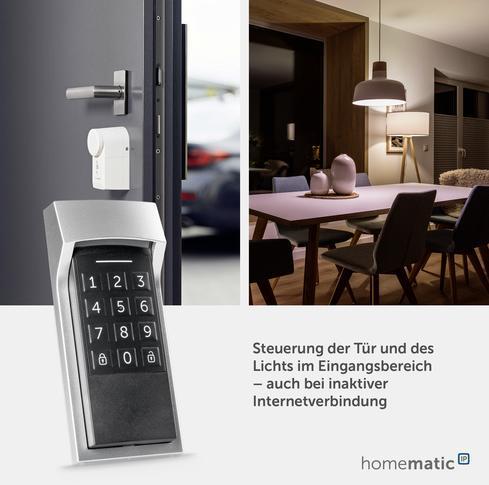 Actual product image Homematic IP Keypad HmIP-WKP (Electronic numerical code)