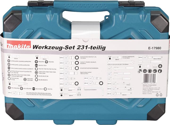 Produktbild Makita Handwerkzeug-Set (231 Teile)