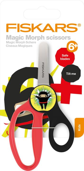 Produktbild Fiskars Kinderschere mit Ninja-Wackelbild Ab 6 Jahren Länge: 13 cm (13 cm)