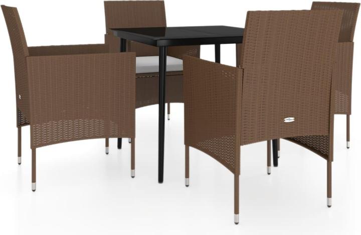 Produktbild vidaXL Garten Essgruppe (80 x 80 x 74 cm)