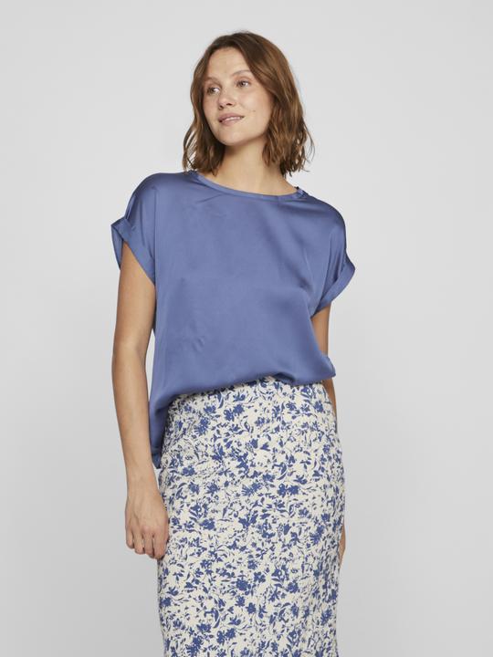 Actual product image Vila Round neckline top with short sleeves (44)