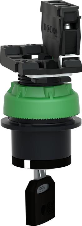 Image du produit APC Interrupteur à clé, complet, plat, ø30mm, sans cran d'arrêt, gauche, 2-Pos 90° rappel par ressort