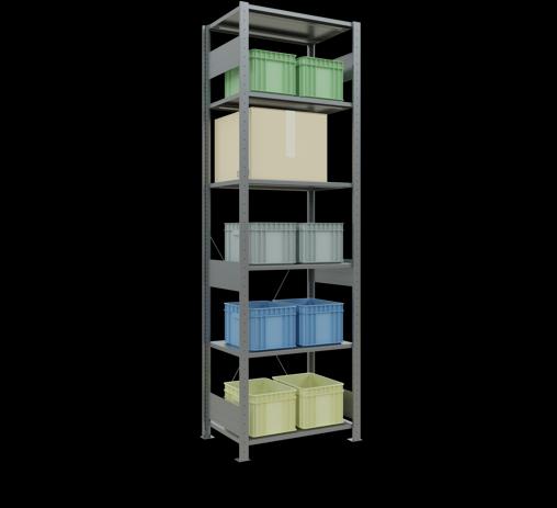 Actual product image Schulte Lagertechnik MULTIplus150 basic racking system with cross braces